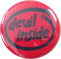 Devil inside button